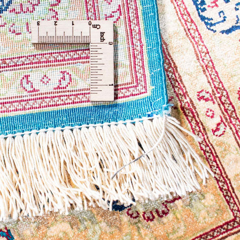 Tapis persan - Ghom - 119 x 78 cm - turquoise