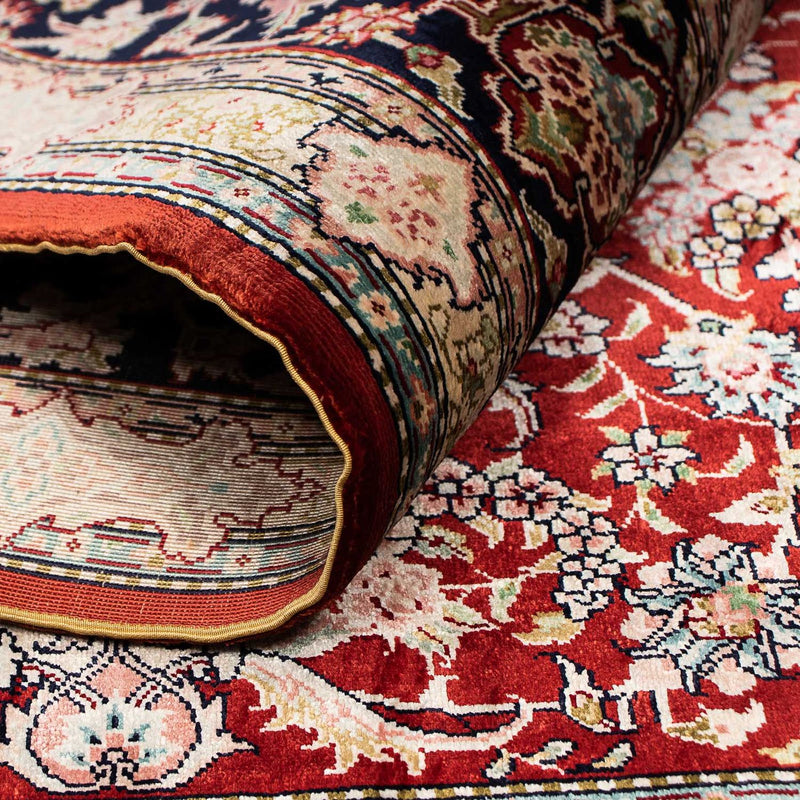 Tapis en soie - Soie chinoise - 183 x 122 cm - rouge foncé