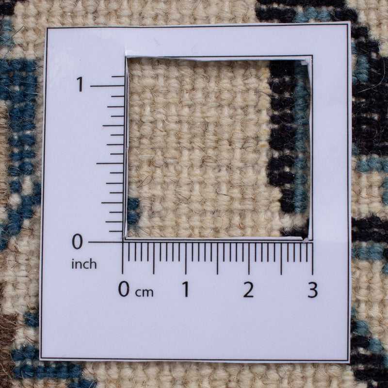 Tapis persan - Nain carré  - 202 x 194 cm - bleu foncé