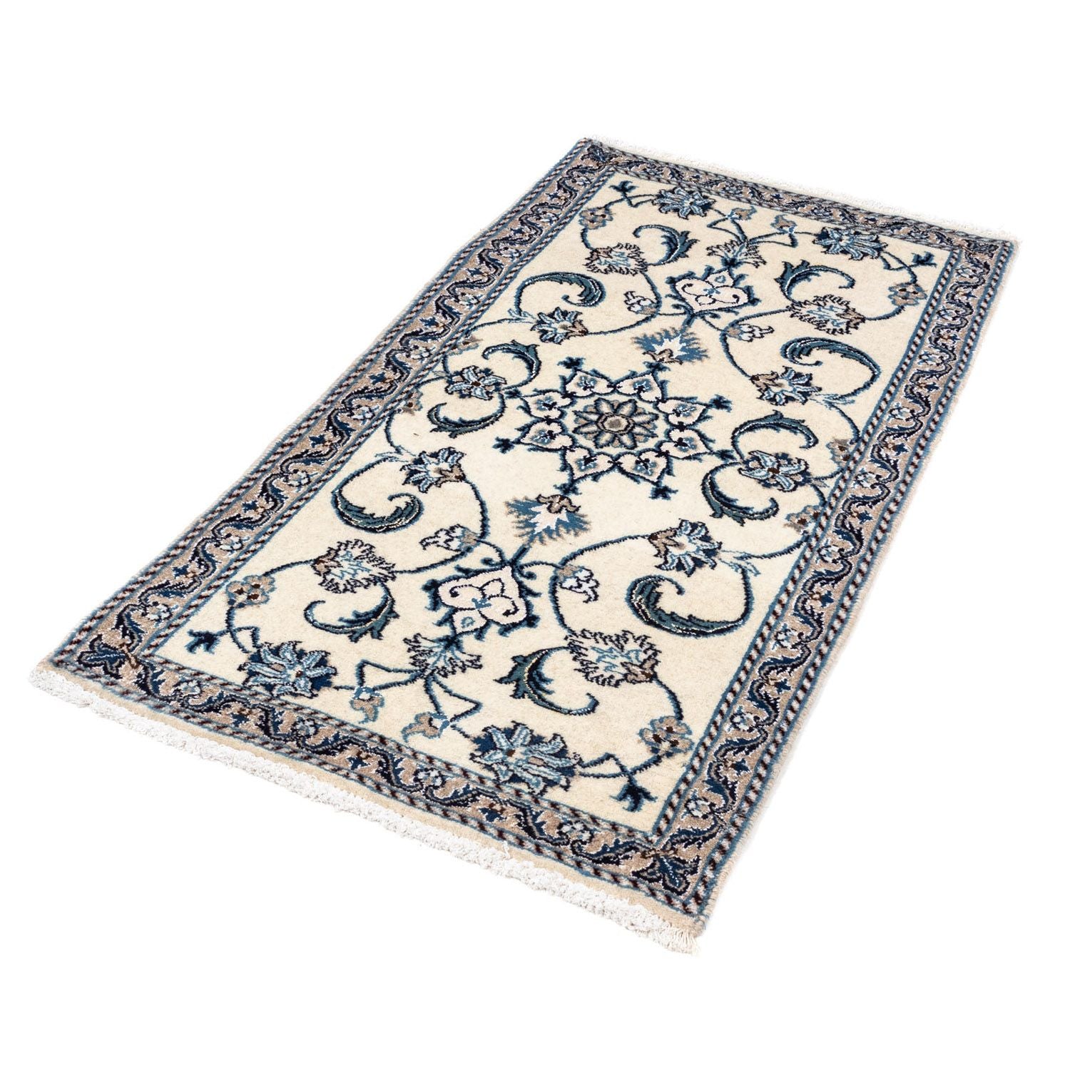 Tapis persan - Nain - 135 x 69 cm - beige
