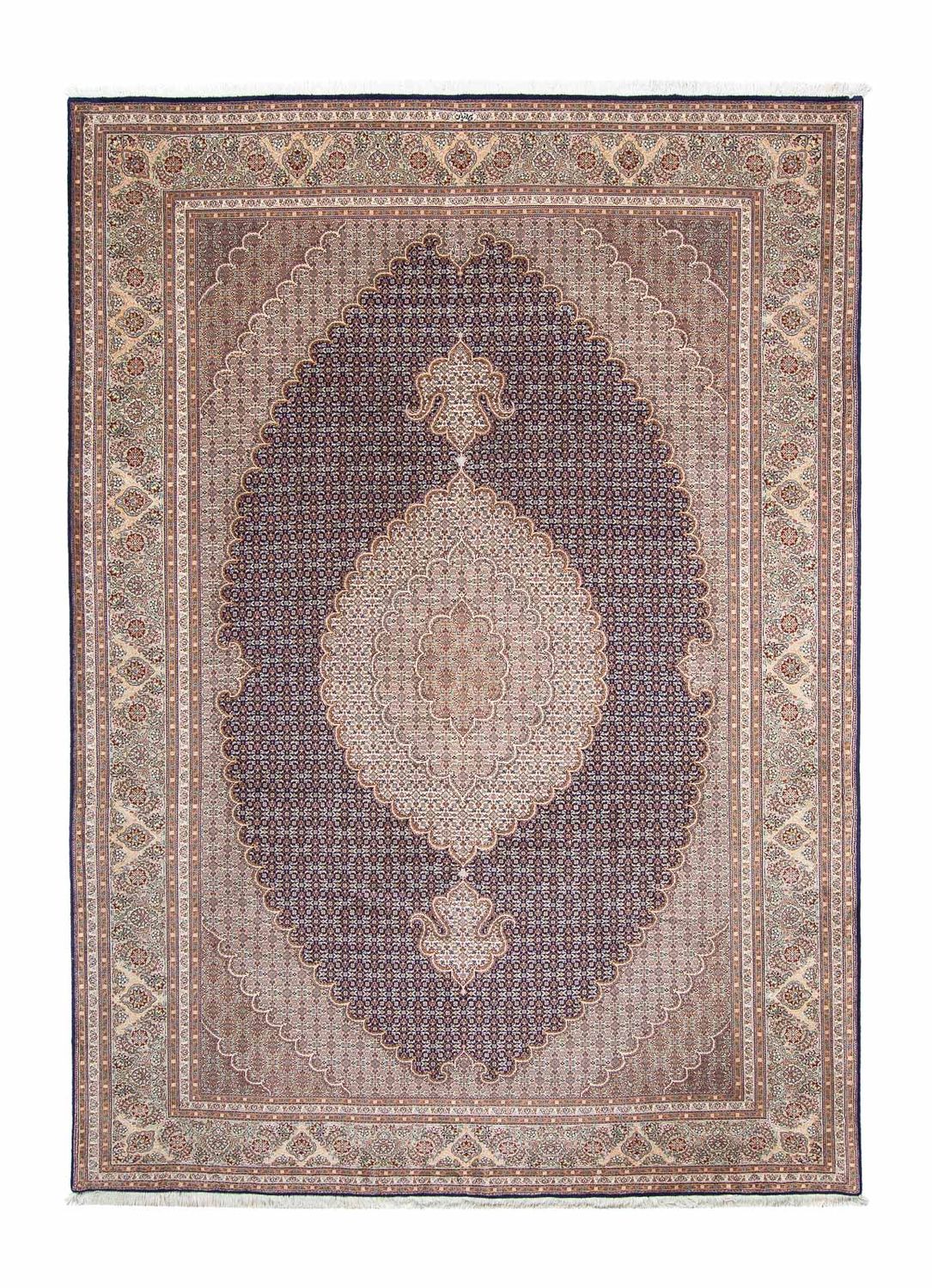 Tapis persan - Tabriz - 290 x 204 cm - bleu foncé