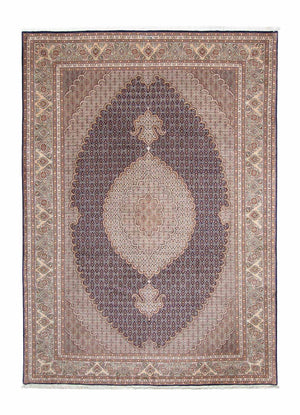 Tapis persan - Tabriz - 290 x 204 cm - bleu foncé