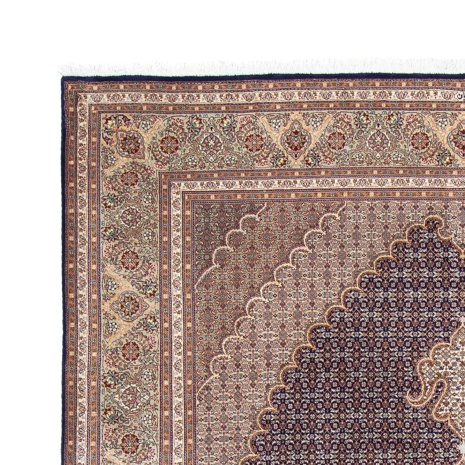 Tapis persan - Tabriz - 290 x 204 cm - bleu foncé