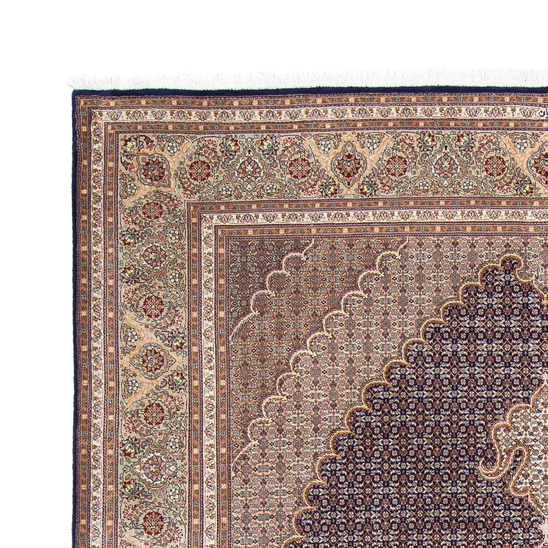 Tapis persan - Tabriz - 290 x 204 cm - bleu foncé
