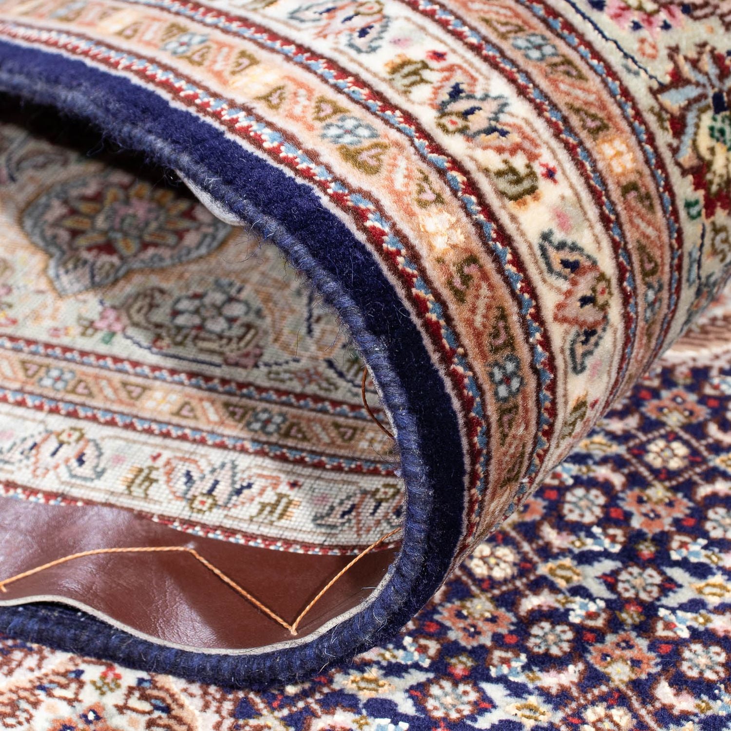 Tapis persan - Tabriz - 290 x 204 cm - bleu foncé