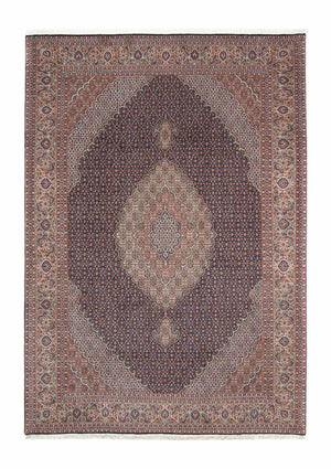Tapis persan - Tabriz - 296 x 207 cm - bleu foncé