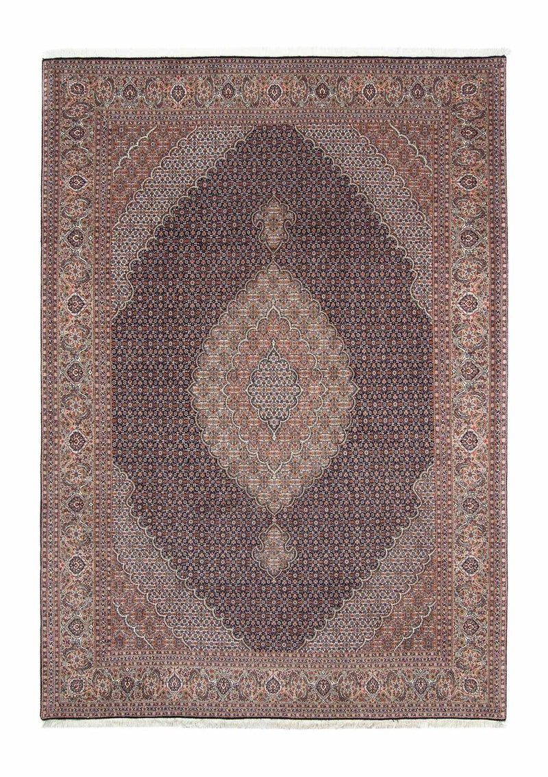 Tapis persan - Tabriz - 296 x 207 cm - bleu foncé