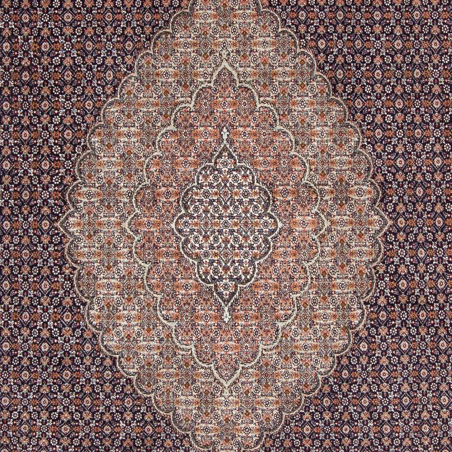 Tapis persan - Tabriz - 296 x 207 cm - bleu foncé