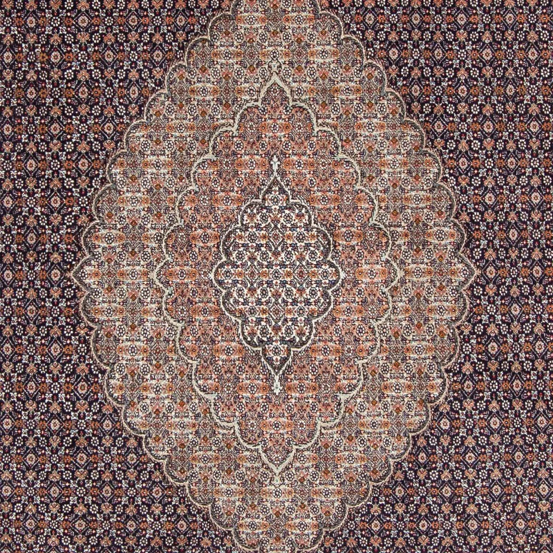 Tapis persan - Tabriz - 296 x 207 cm - bleu foncé