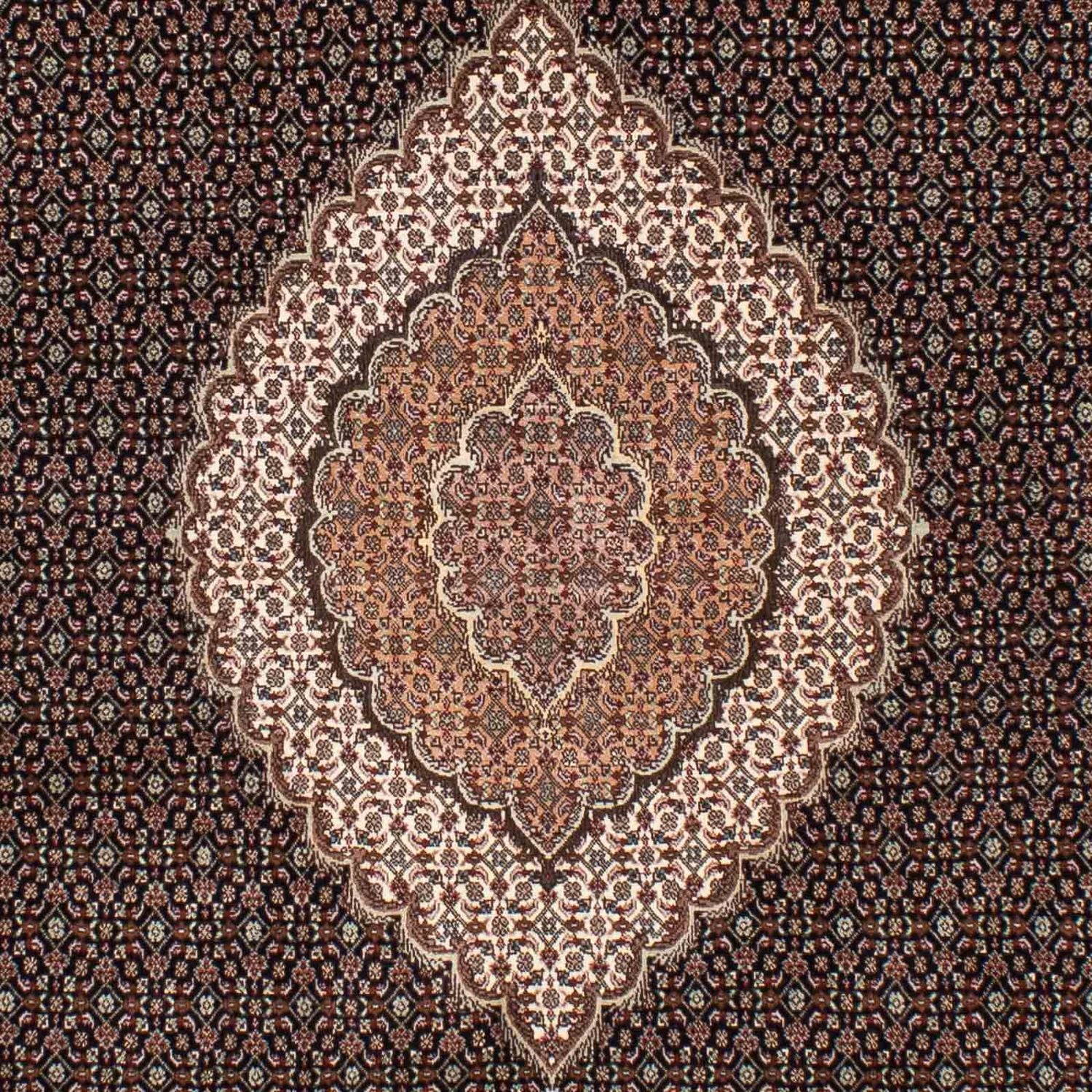 Tapis persan - Tabriz - 243 x 163 cm - bleu foncé