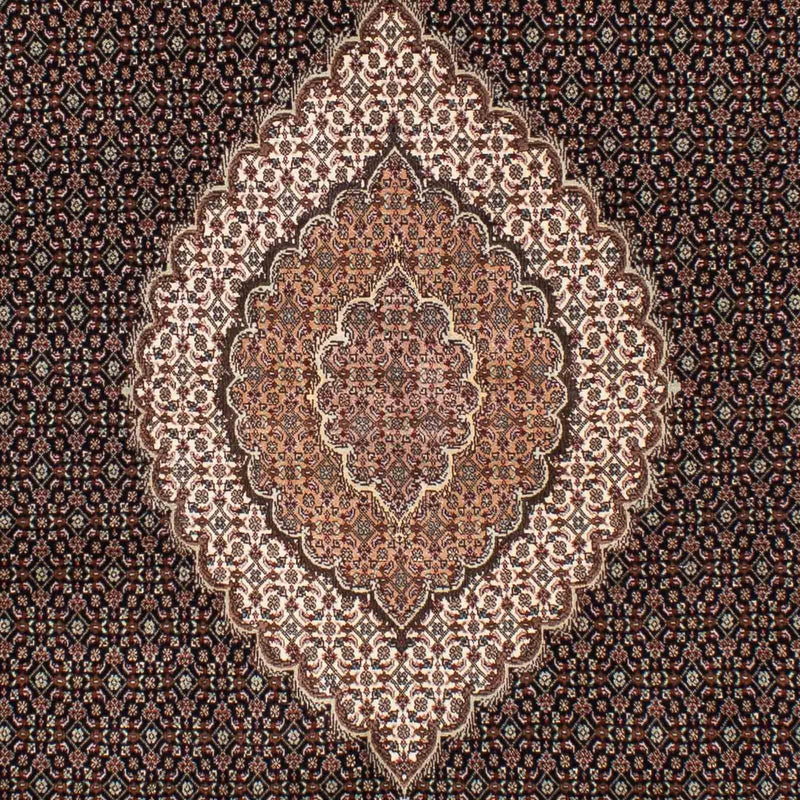 Tapis persan - Tabriz - 243 x 163 cm - bleu foncé