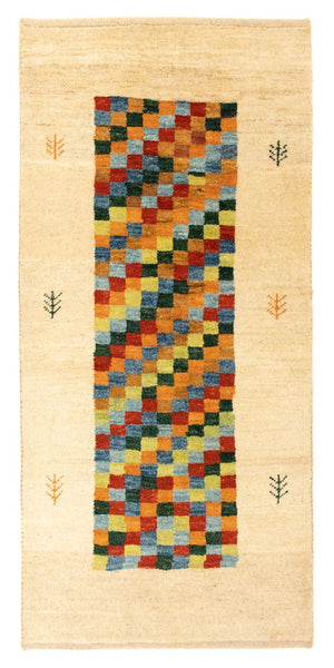 Tapis Gabbeh - Persan - 140 x 68 cm - multicolore
