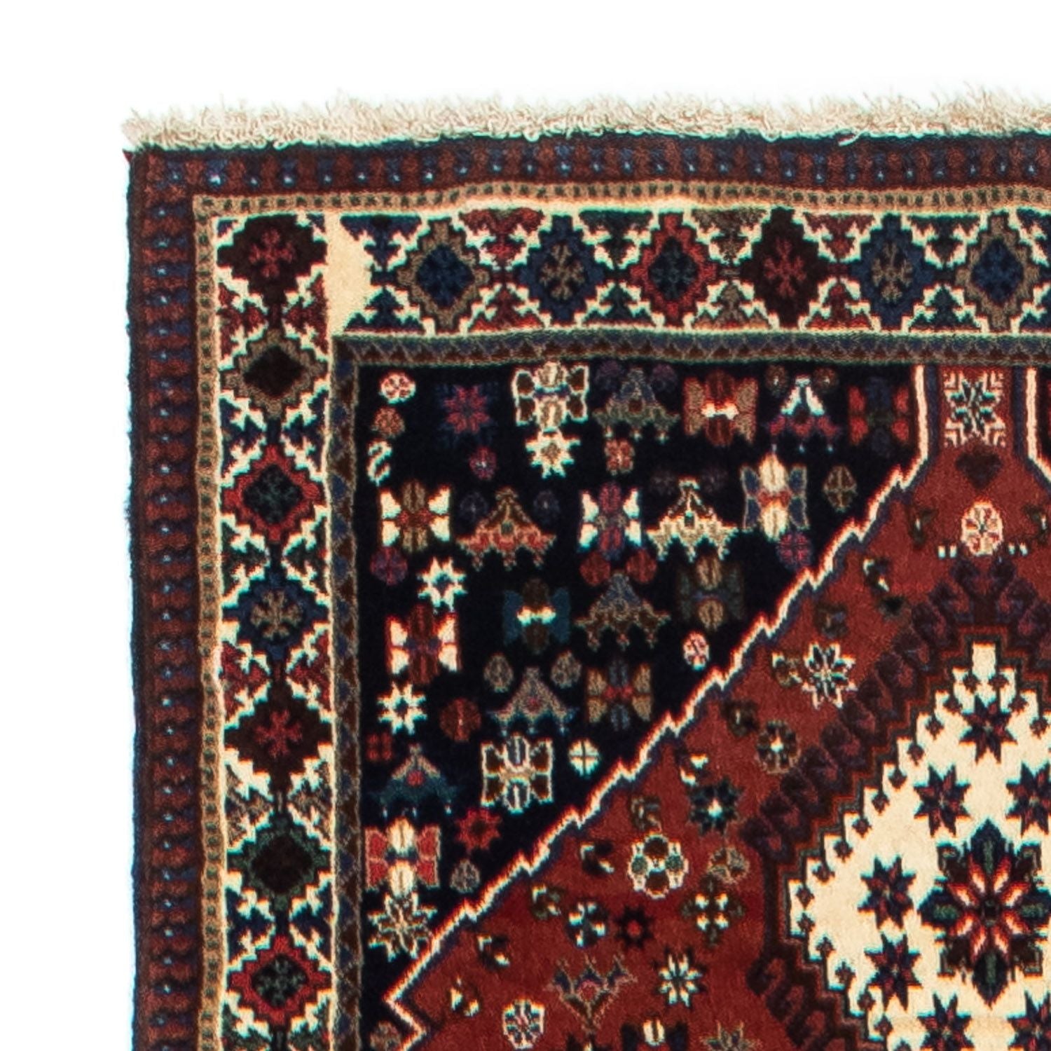 Tapis de couloir Tapis persan - Nomadic - 382 x 83 cm - rouge foncé