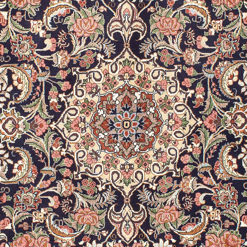 Tapis persan - Bidjar - 207 x 140 cm - bleu foncé