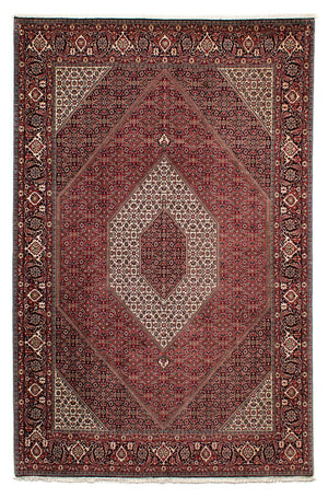 Tapis persan - Bidjar - 298 x 200 cm - rouge foncé