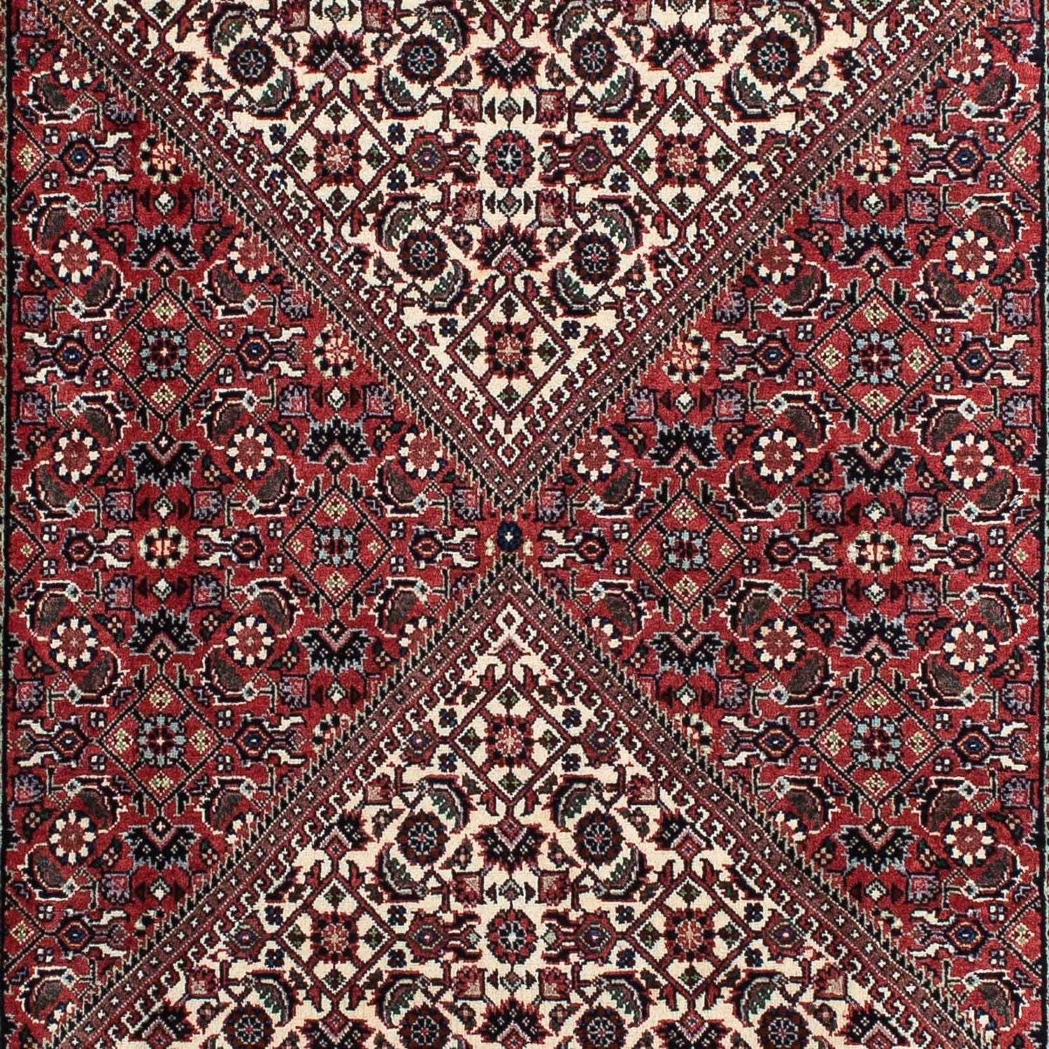 Tapis de couloir Tapis persan - Bidjar - 210 x 87 cm - rouge