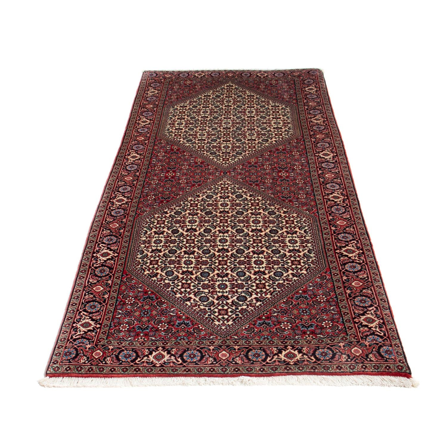 Tapis de couloir Tapis persan - Bidjar - 210 x 87 cm - rouge