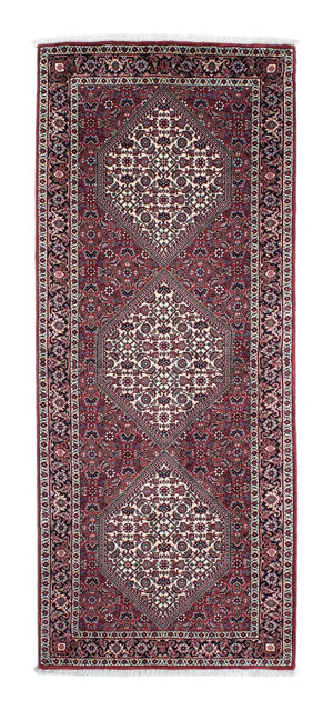 Tapis de couloir Tapis persan - Bidjar - 198 x 77 cm - rouge