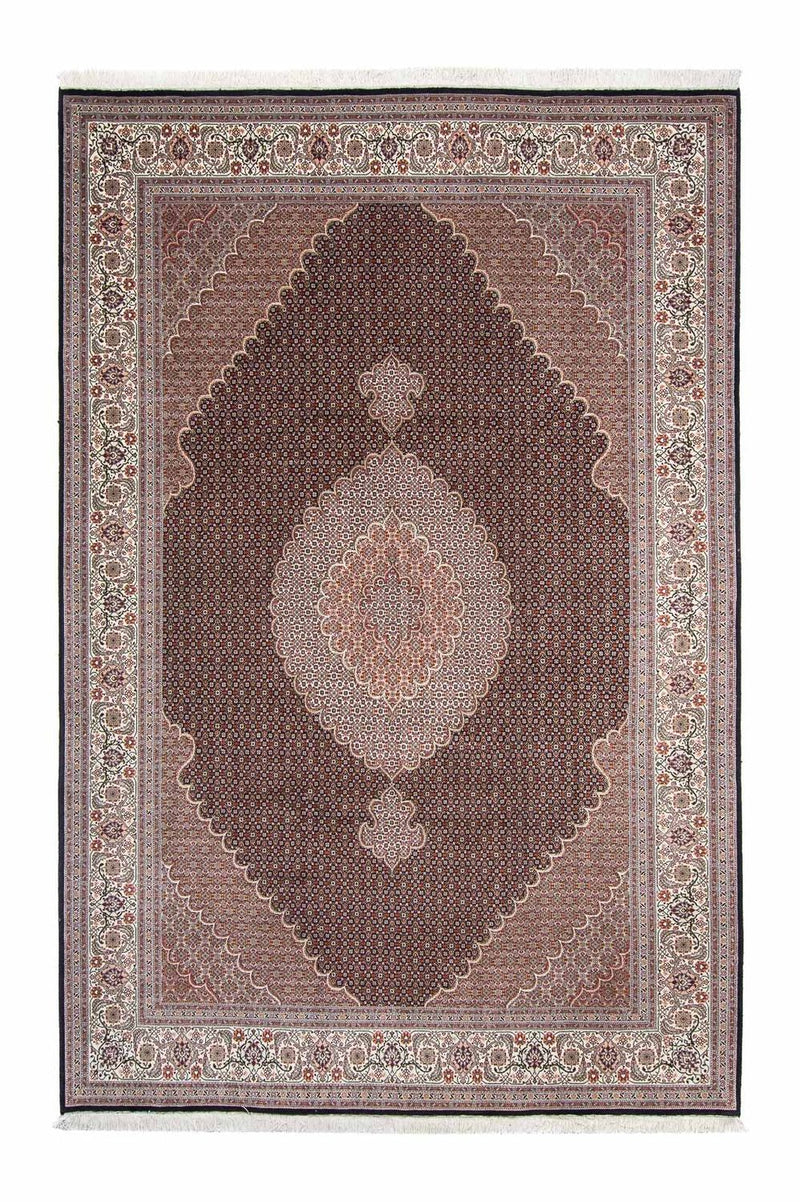 Tapis persan - Tabriz - 308 x 200 cm - bleu foncé