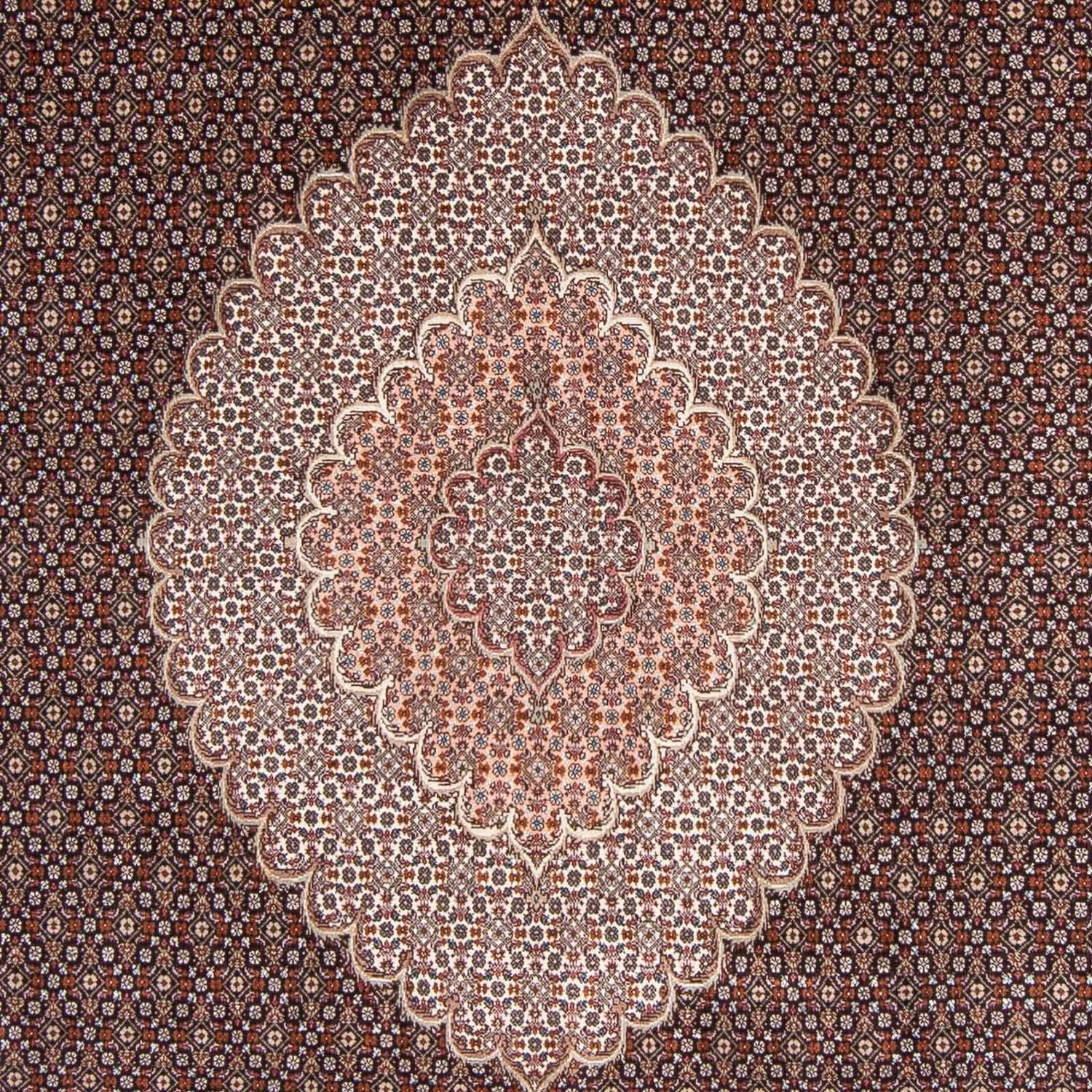 Tapis persan - Tabriz - 308 x 200 cm - bleu foncé