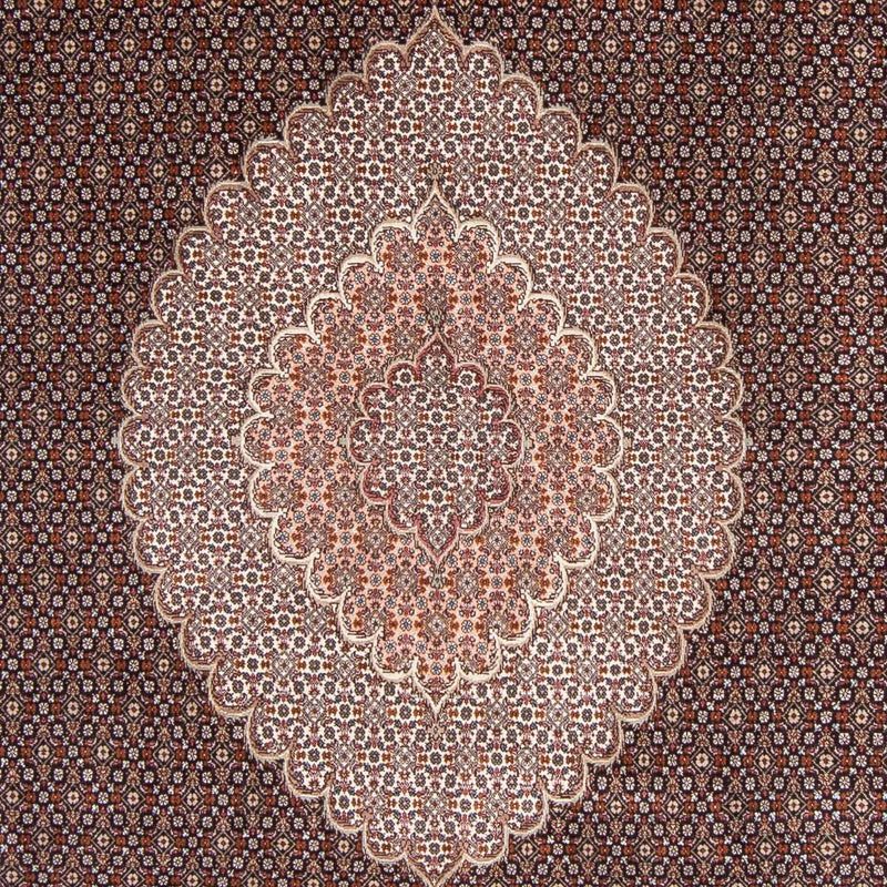 Tapis persan - Tabriz - 308 x 200 cm - bleu foncé