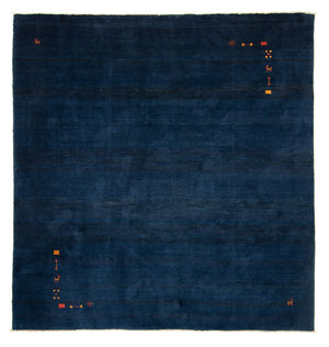 Tapis Gabbeh - Persan carré  - 295 x 278 cm - bleu foncé