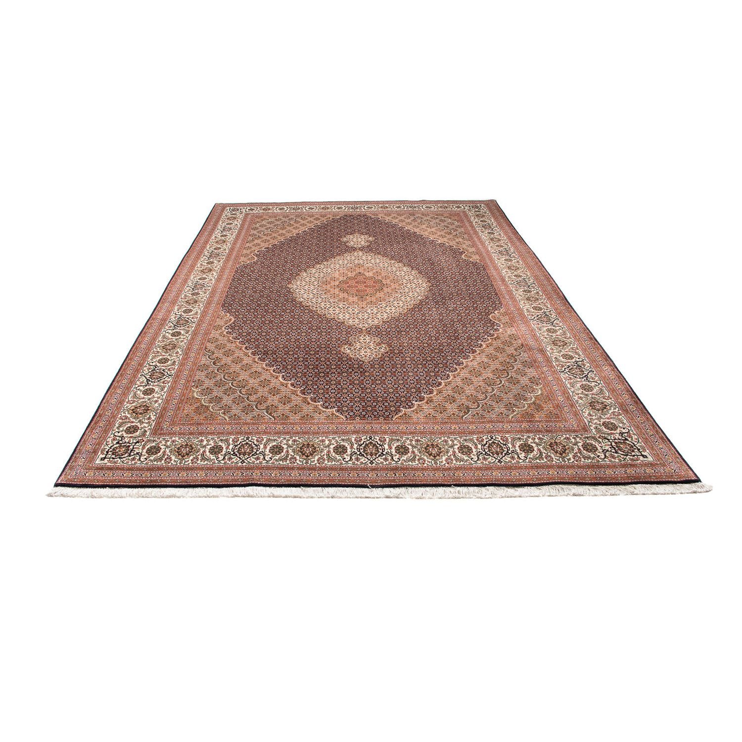 Tapis persan - Tabriz - 304 x 202 cm - marron clair