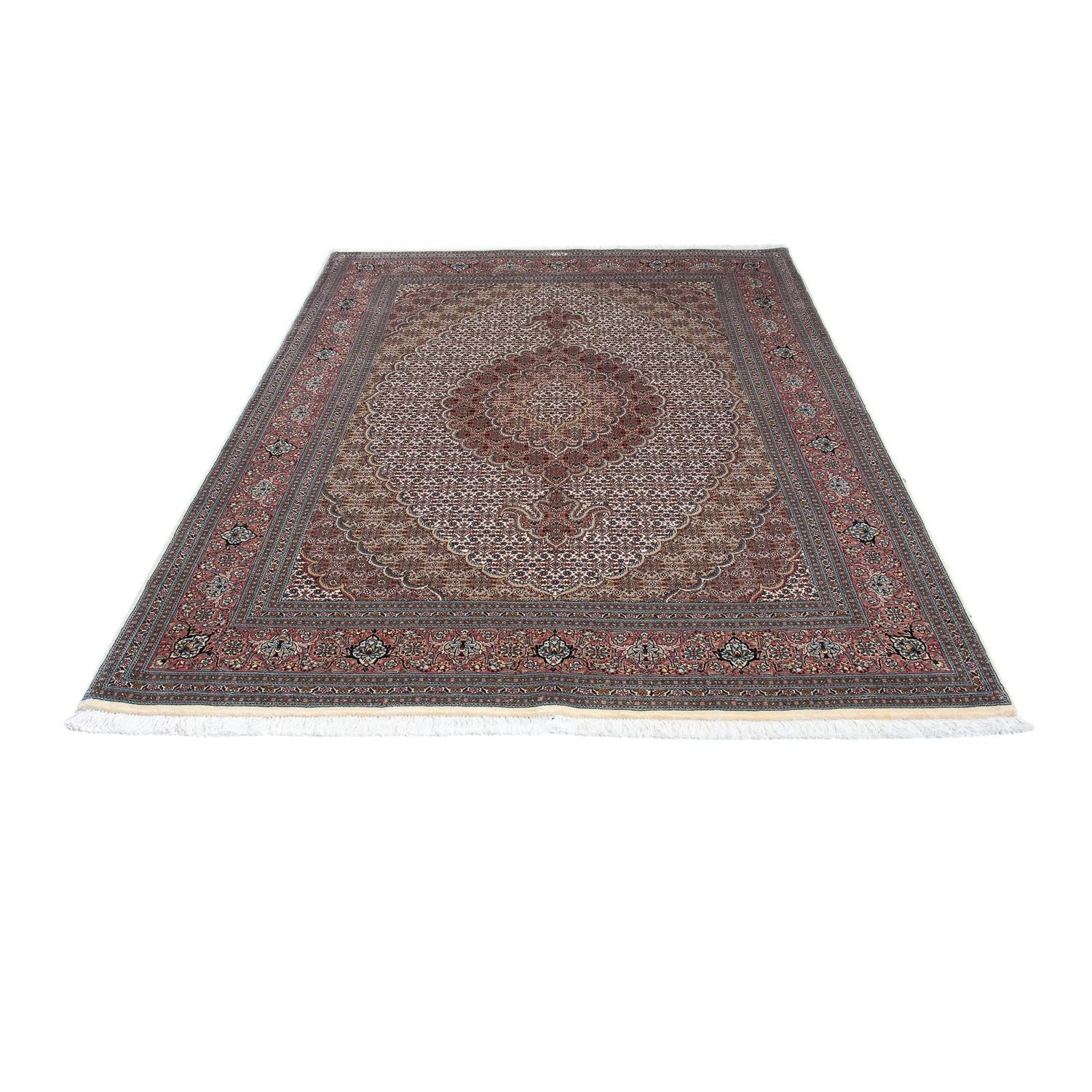 Tapis persan - Tabriz - 209 x 153 cm - multicolore
