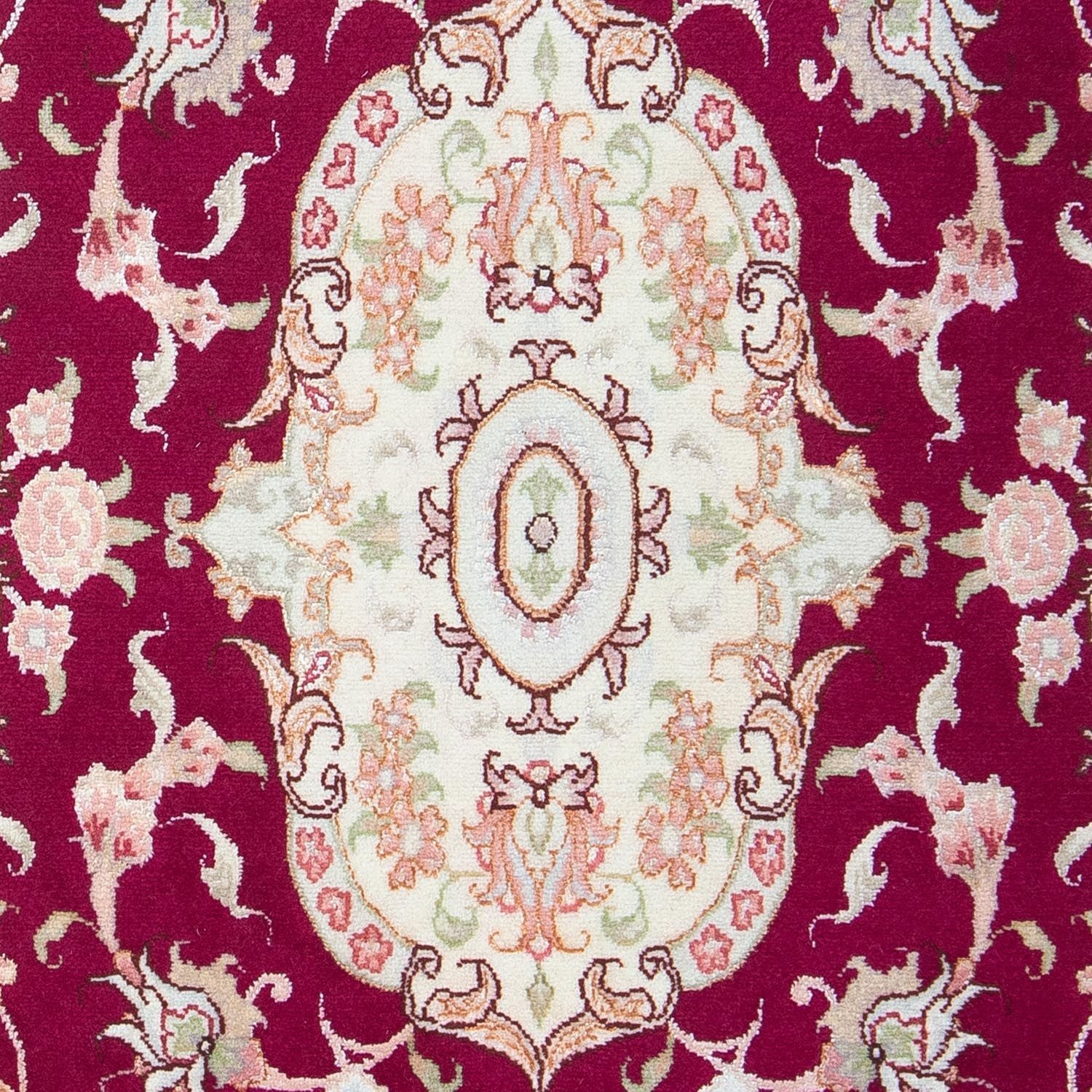 Tapis persan - Tabriz - Royal - 96 x 59 cm - rouge foncé