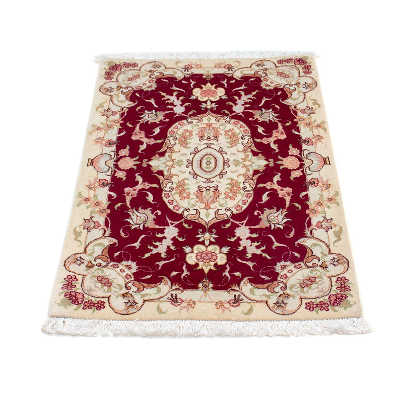 Tapis persan - Tabriz - Royal - 96 x 59 cm - rouge foncé