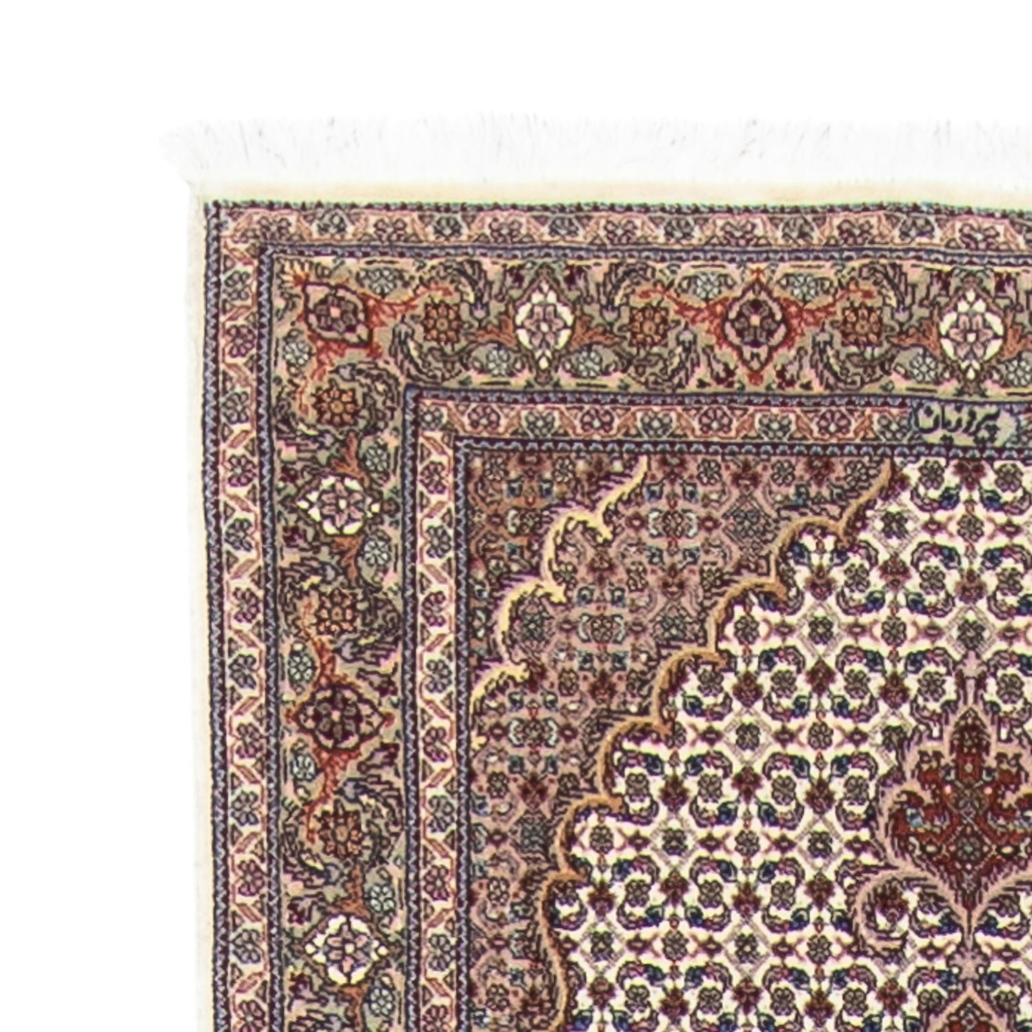 Tapis de couloir Tapis persan - Tabriz - 402 x 82 cm - multicolore