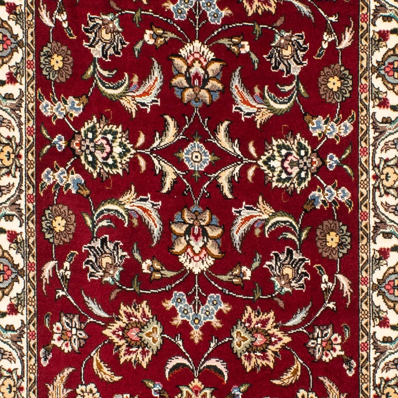 Tapis de couloir Tapis persan - Tabriz - Royal - 316 x 75 cm - rouge foncé