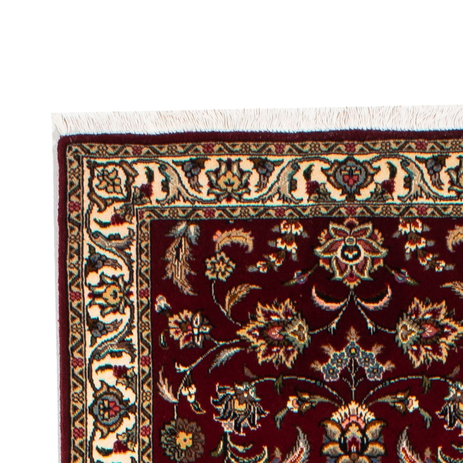 Tapis de couloir Tapis persan - Tabriz - Royal - 316 x 75 cm - rouge foncé
