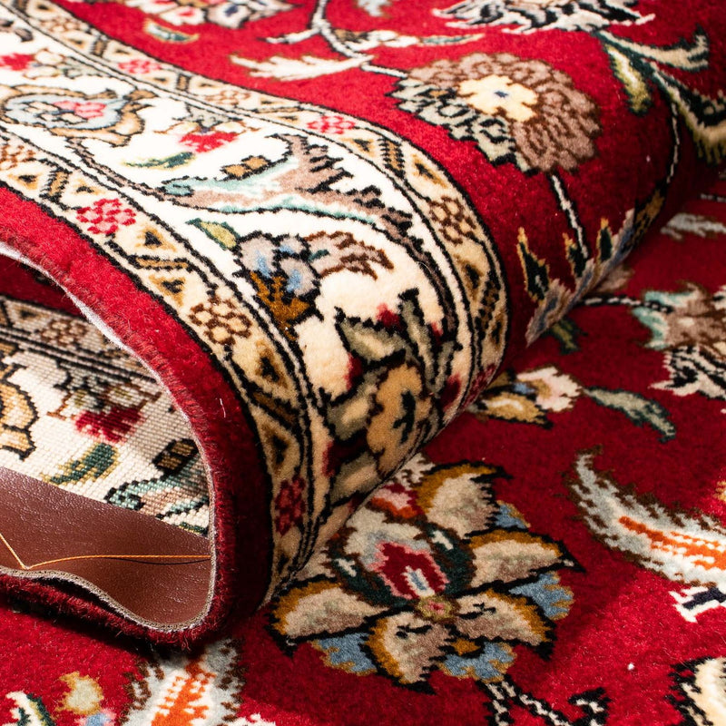 Tapis de couloir Tapis persan - Tabriz - Royal - 316 x 75 cm - rouge foncé