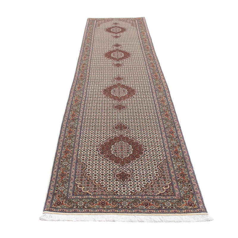 Tapis de couloir Tapis persan - Tabriz - 401 x 84 cm - multicolore