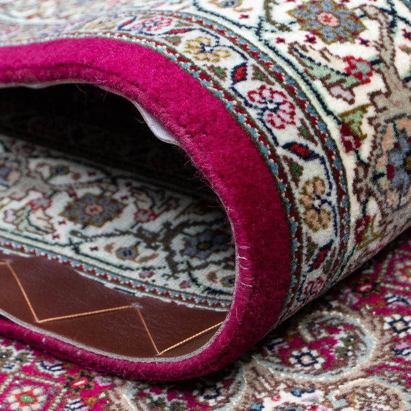 Tapis de couloir Tapis persan - Tabriz - 343 x 82 cm - rouge foncé
