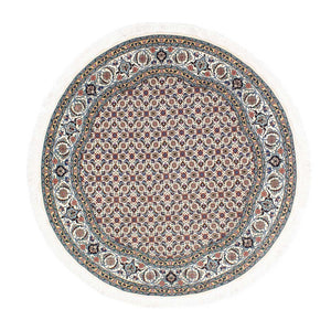 Tapis persan - Tabriz - Royal ronde  - 150 x 150 cm - beige