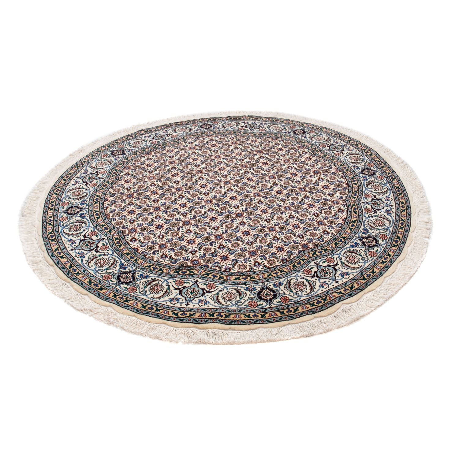 Tapis persan - Tabriz - Royal ronde  - 150 x 150 cm - beige
