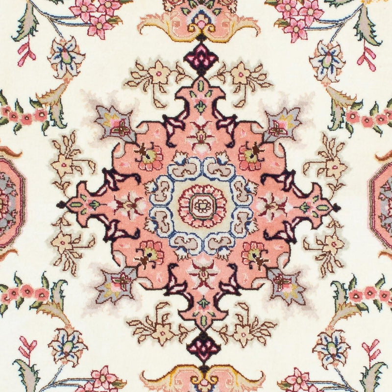 Tapis de couloir Tapis persan - Tabriz - Royal - 212 x 82 cm - beige