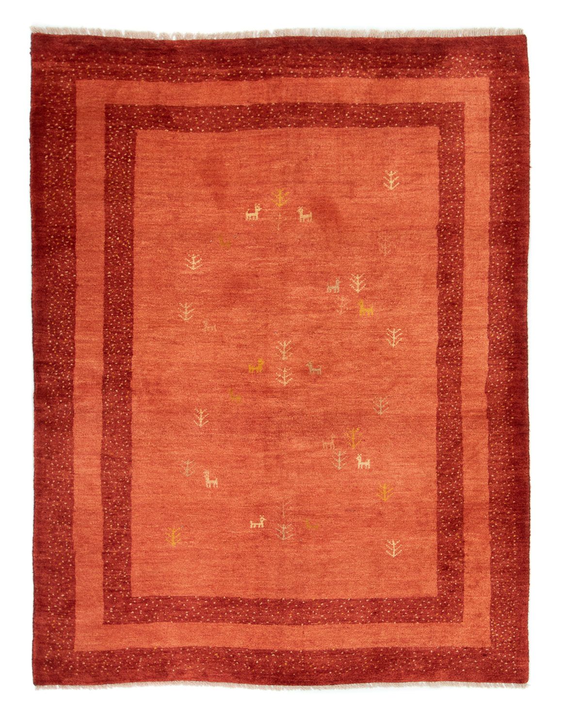 Tapis Gabbeh - Persan - 200 x 150 cm - rouge