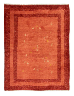 Tapis Gabbeh - Persan - 200 x 150 cm - rouge