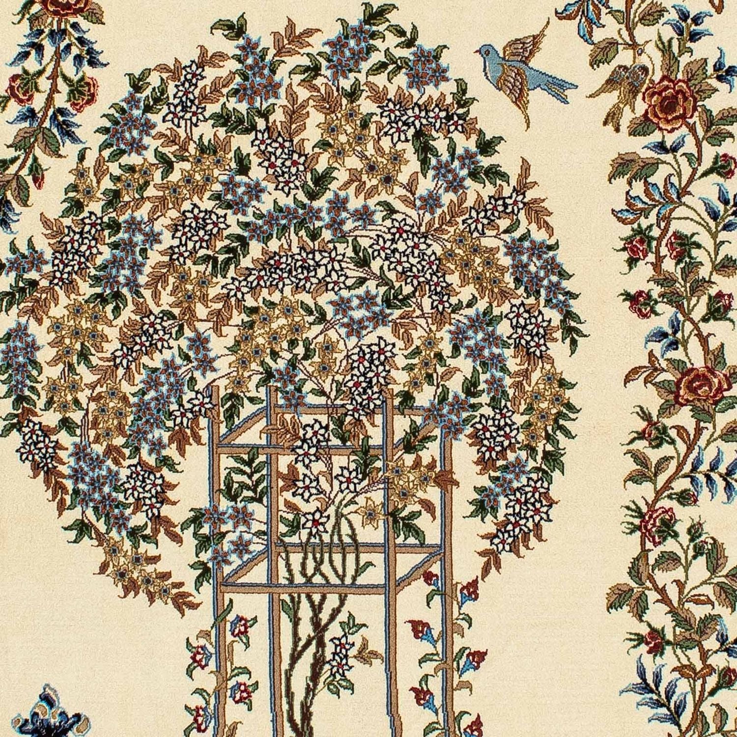 Tapis persan - Ghom - 205 x 135 cm - beige