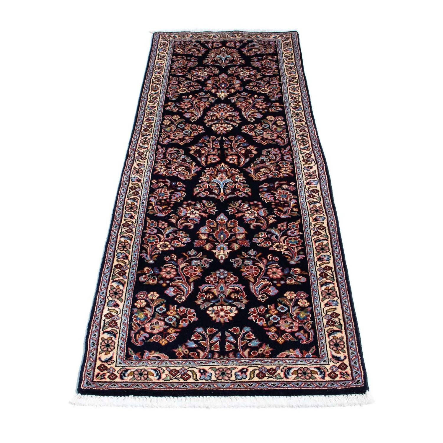 Tapis de couloir Tapis persan - Classique - 212 x 64 cm - bleu foncé