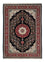 Tapis persan - Ghom - 210 x 140 cm - bleu foncé