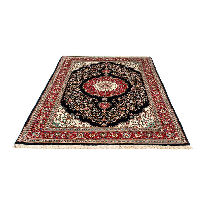 Tapis persan - Ghom - 210 x 140 cm - bleu foncé