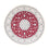 Tapis persan - Nain ronde  - 250 x 250 cm - rouge foncé