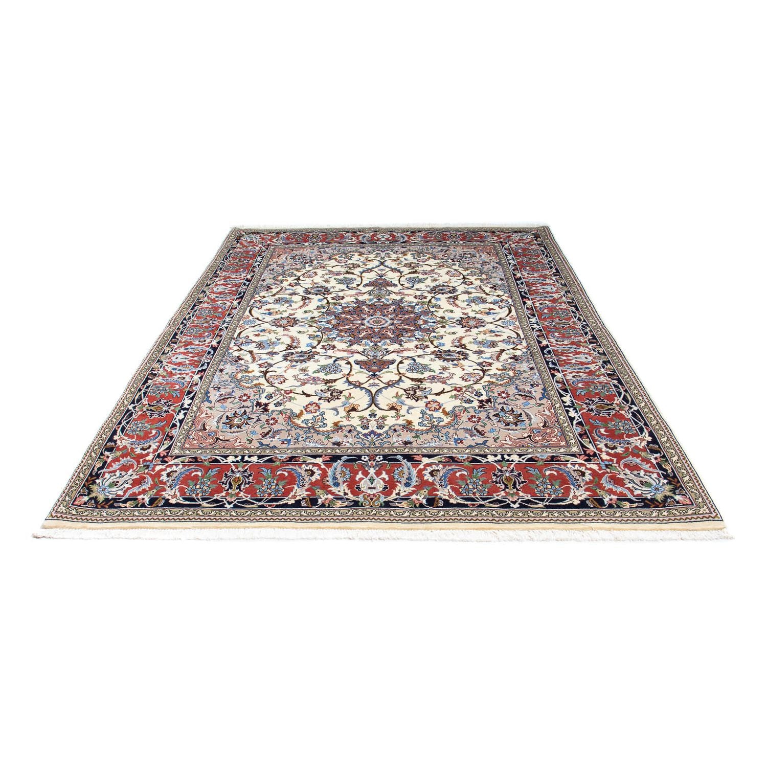 Tapis persan - Ghom - 253 x 180 cm - beige