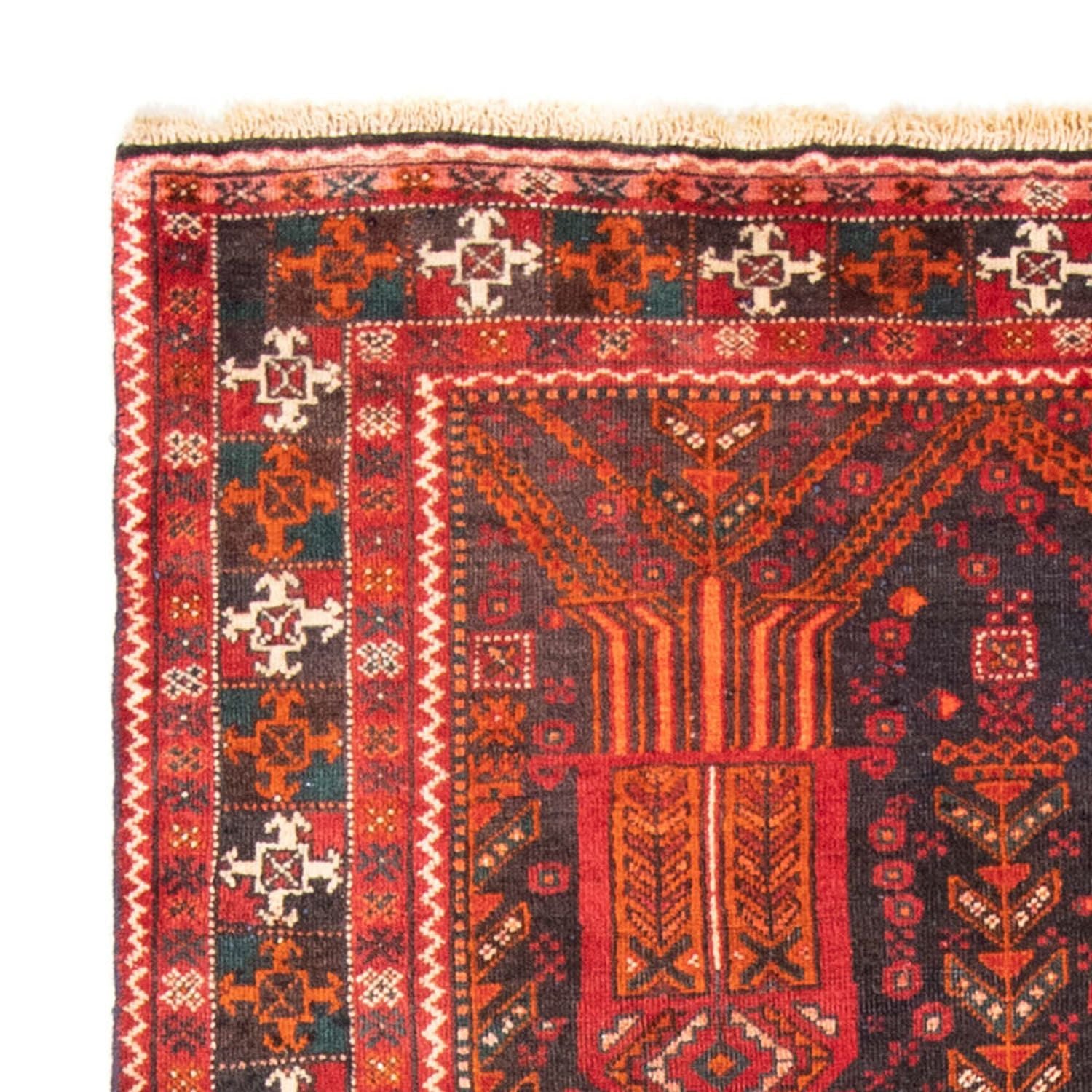 Tapis de couloir Tapis Belutsch - 239 x 111 cm - rouille