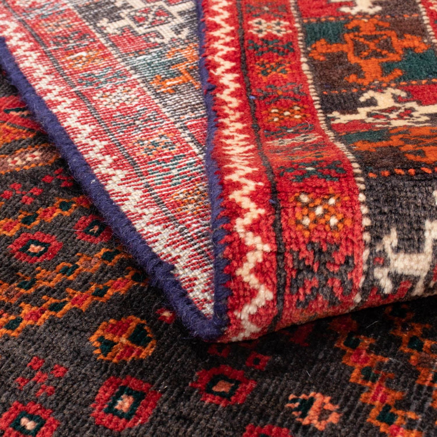 Tapis de couloir Tapis Belutsch - 239 x 111 cm - rouille