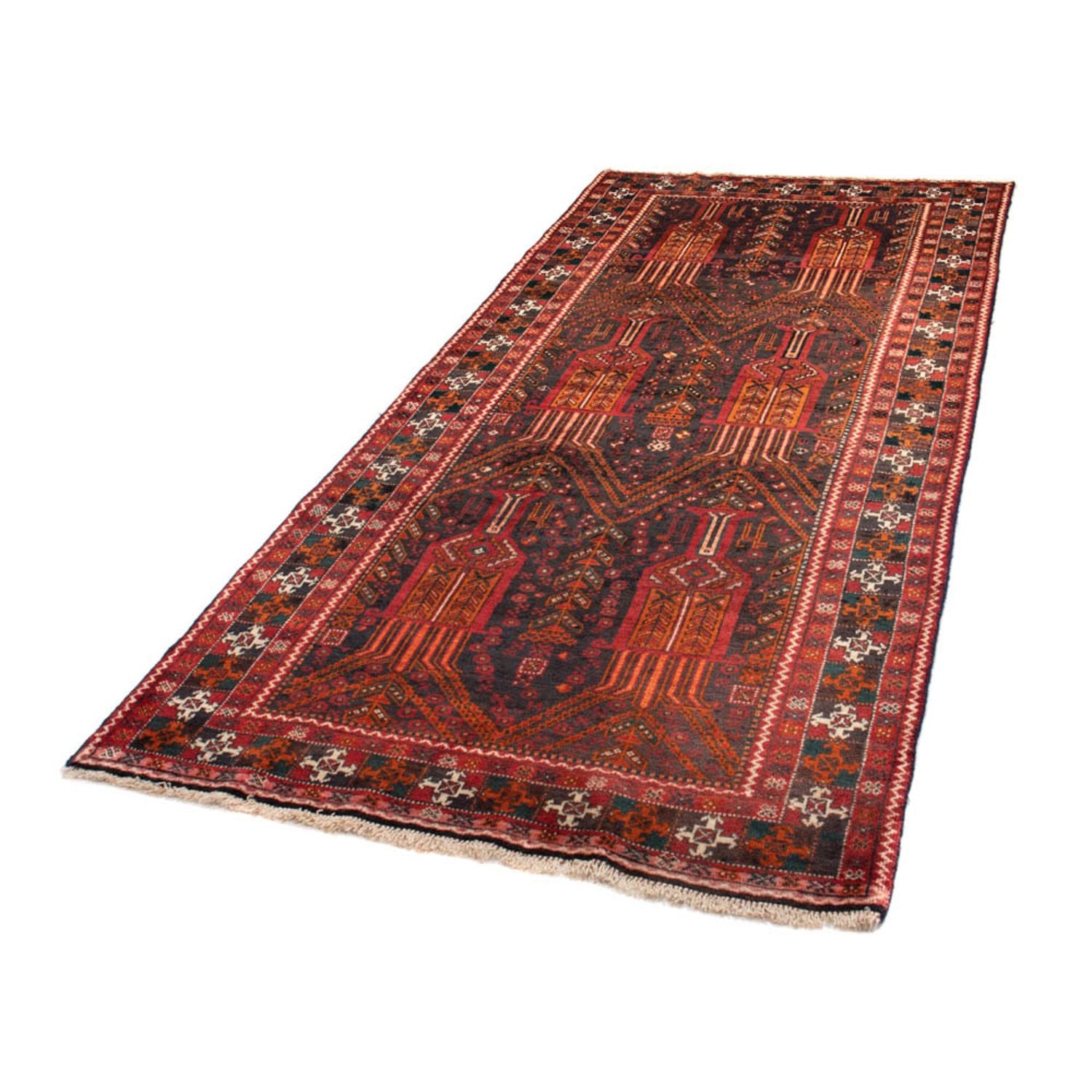 Tapis de couloir Tapis Belutsch - 239 x 111 cm - rouille